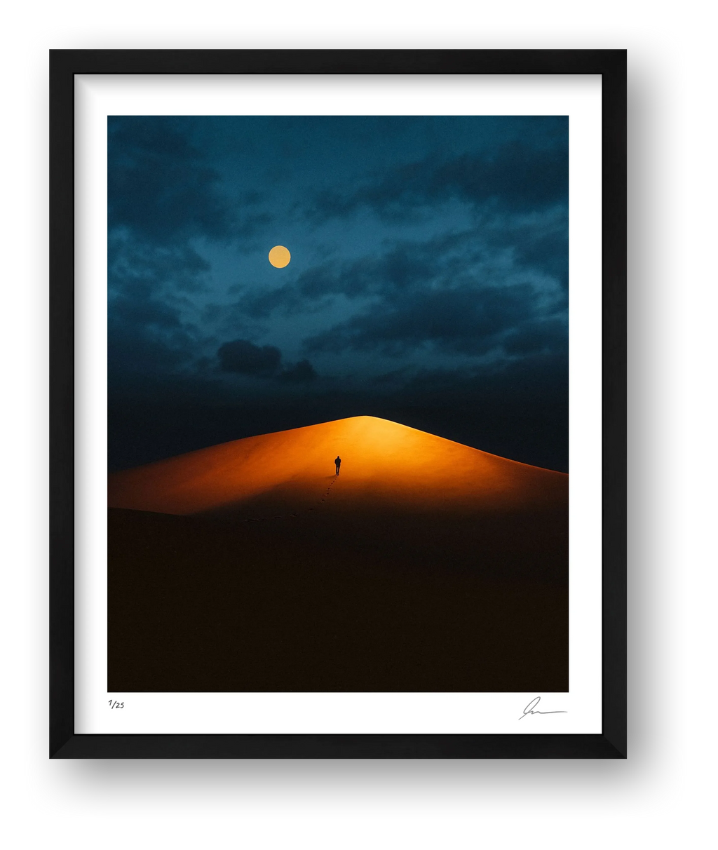 Dune Traveler — framed